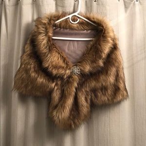 Faux Fur Stole NWOT